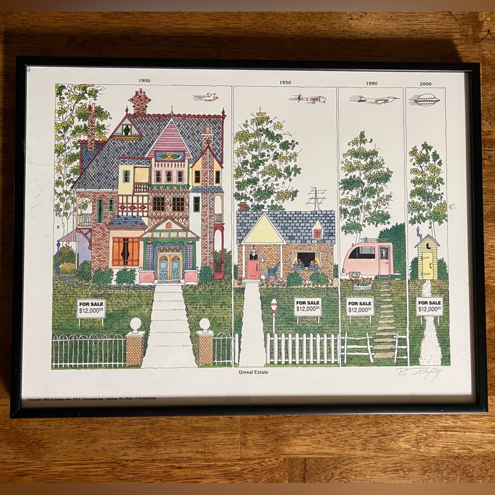 “Unreal Estate” Framed Artwork